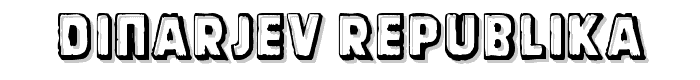 Dinarjev Republika font